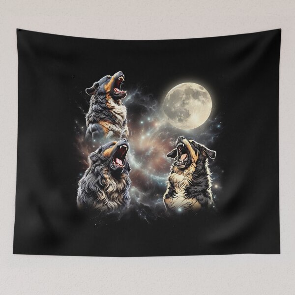 Item preview, Estrela Mountain Dog Howling Moon Lover Dog designed and sold by MosaikkiArt.