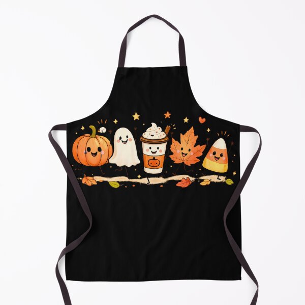 Item preview, Cute Thanksgiving Friends Kawaii Pumpkin Ghost Coffee Leaf Candy Corn designed and sold by bilal sibgui.