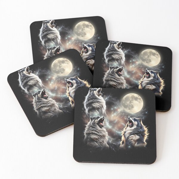 Item preview, Finnish Lapphund Howling Moon Lover Dog designed and sold by MosaikkiArt.