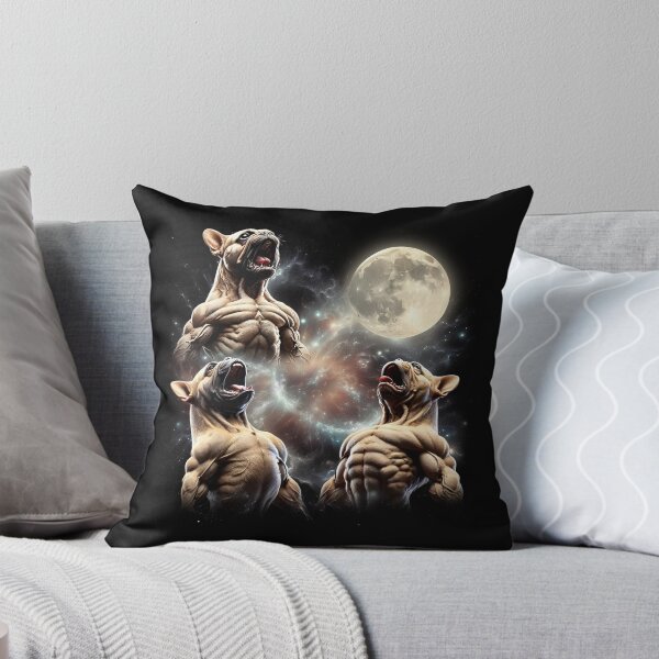 Item preview, French Bulldog Howling Moon Lover Dog designed and sold by MosaikkiArt.