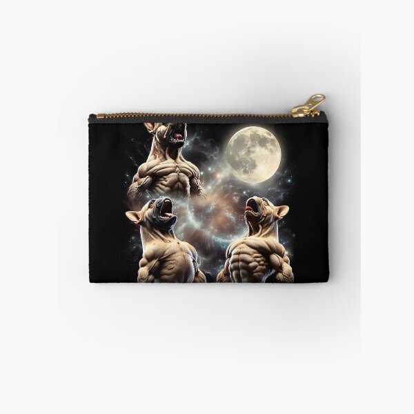 Item preview, French Bulldog Howling Moon Lover Dog designed and sold by MosaikkiArt.