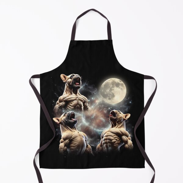 Item preview, French Bulldog Howling Moon Lover Dog designed and sold by MosaikkiArt.