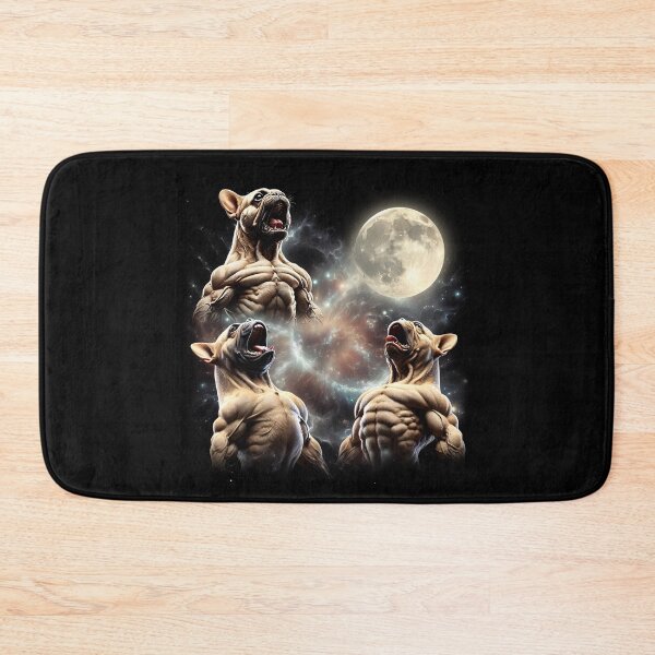 Item preview, French Bulldog Howling Moon Lover Dog designed and sold by MosaikkiArt.