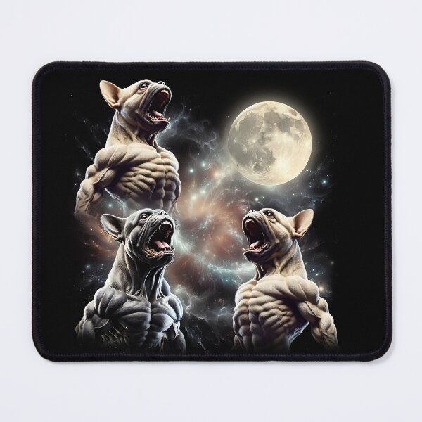 Item preview, Frenchie Howling Moon Lover Dog designed and sold by MosaikkiArt.