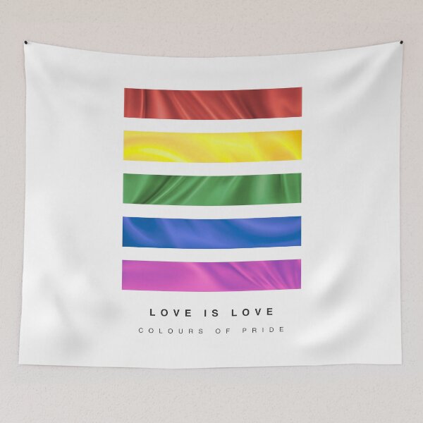 Item preview, ‘Love Is Love’ Colours of Pride Rainbow Hue Palette designed and sold by The Colourful Game.