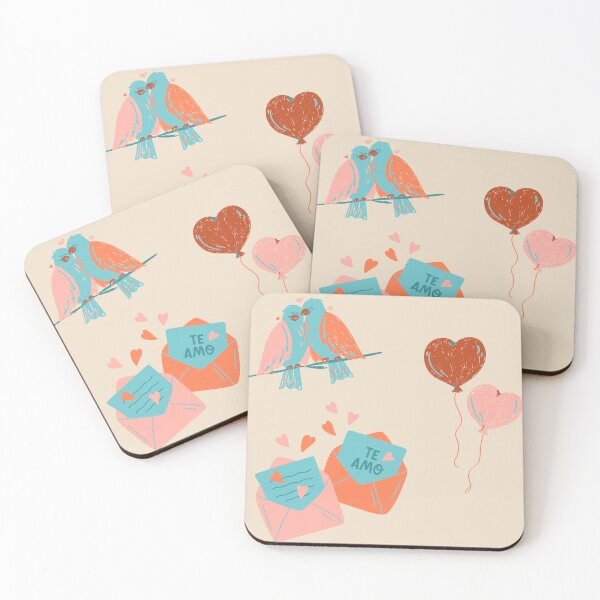 Item preview, Cute Love Birds & Romantic Letters | Valentine's Day Sticker Collection designed and sold by Emanartstudio14.