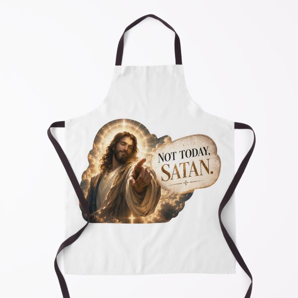 Item preview, jesus not today satan meme designed and sold by PatternFly.