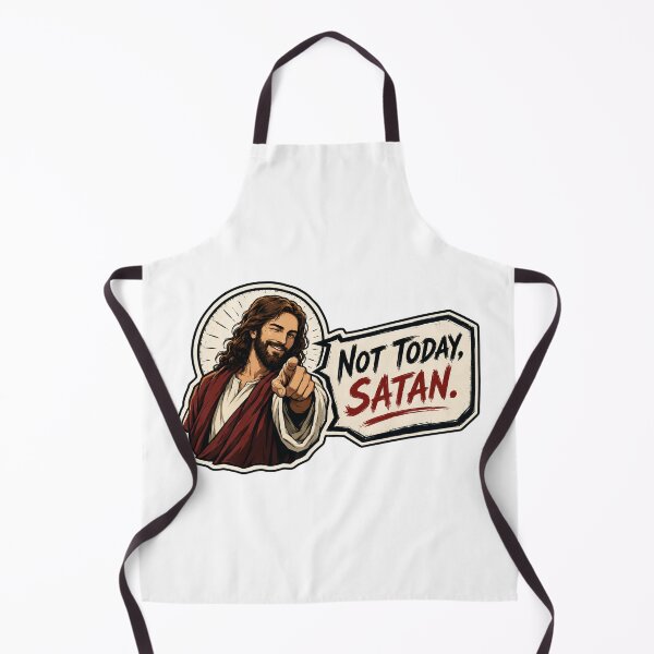 Item preview, jesus not today satan meme designed and sold by PatternFly.