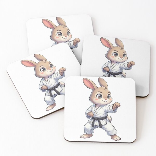 Item preview, Cute Karate Bunny Cartoon designed and sold by Floresdelimao.