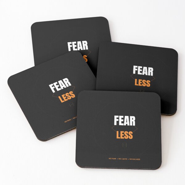 Item preview, Fear Less Motivational Geometric Typography Design designed and sold by Hayir Design.