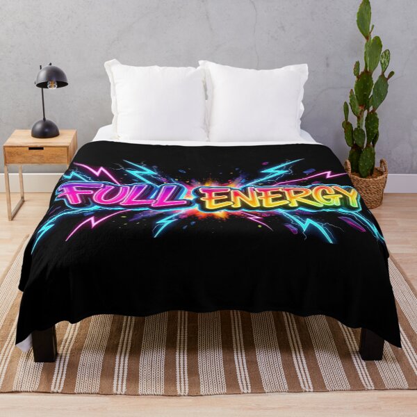 Item preview, Full Energy Neon Graffiti Splash Electric Rave Typography designed and sold by DigitalArtx-com.