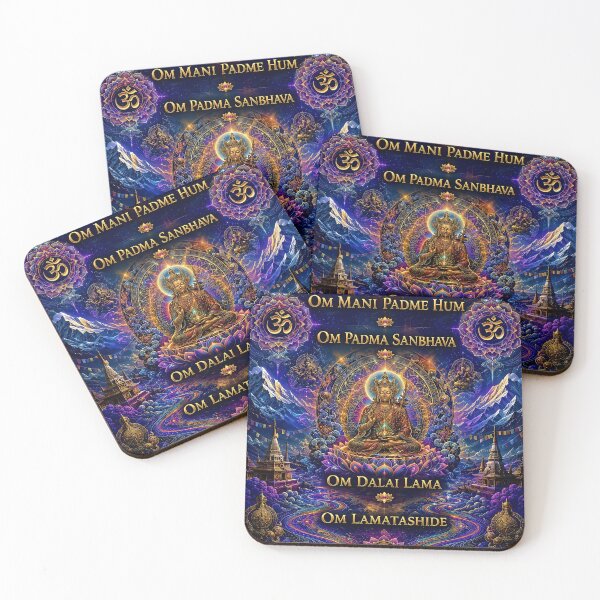 Item preview, Sacred Tibetan Mantras – Psychedelic Mandala of Spiritual Awakening designed and sold by Dominik1994.