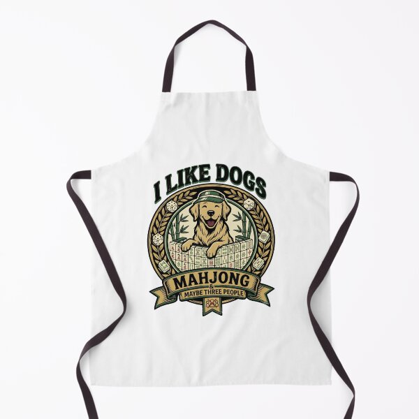 Item preview, I Like Dogs Mahjong And Maybe Three People Funny Introvert Quote designed and sold by get55shirt.