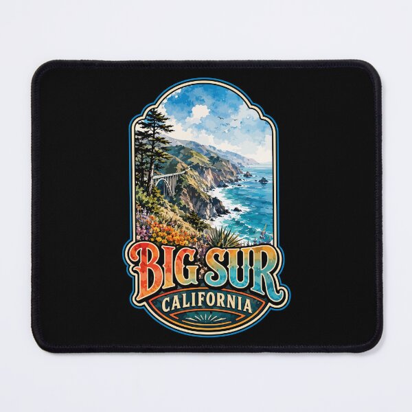 Item preview, Big Sur California Watercolor Travel designed and sold by TomFrontierArt.