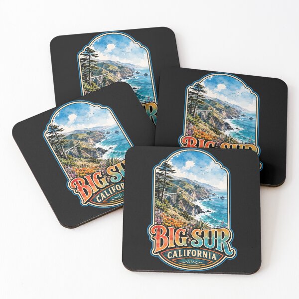 Item preview, Big Sur California Watercolor Travel designed and sold by TomFrontierArt.
