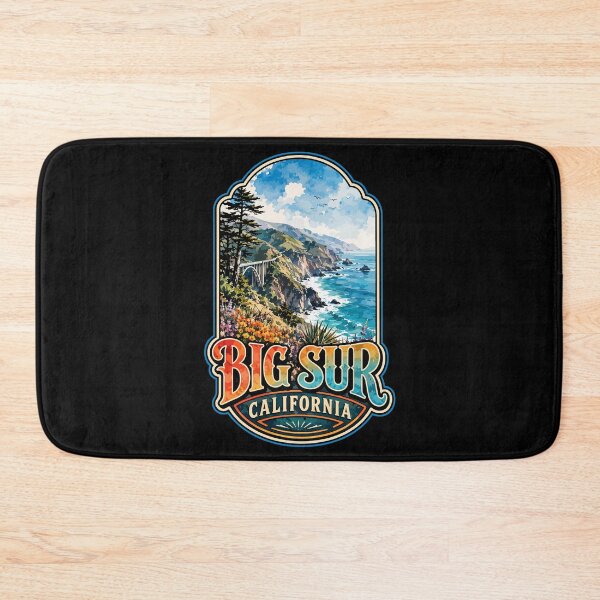 Item preview, Big Sur California Watercolor Travel designed and sold by TomFrontierArt.