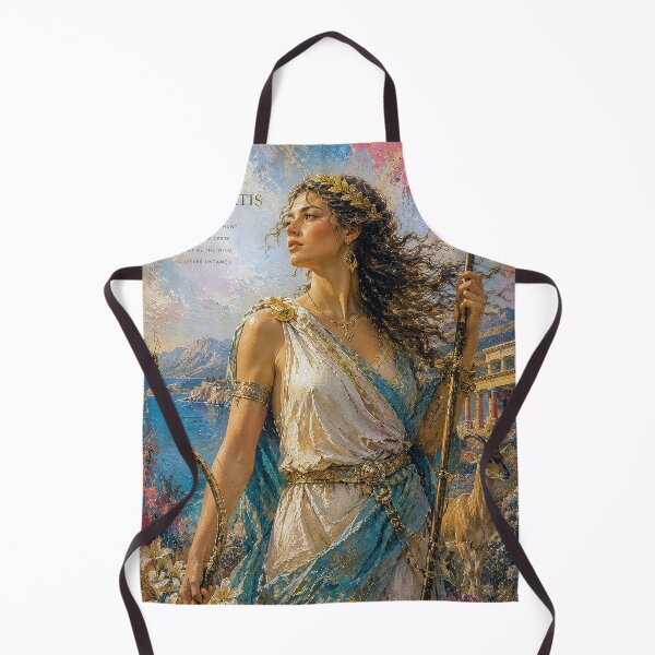 Item preview, ‘Sweet Maiden’ Goddess Britomartis painting designed and sold by GalleryKauffeld.