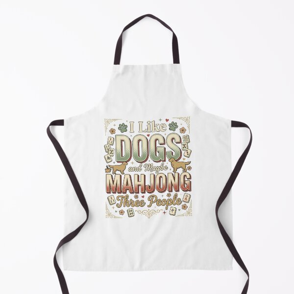 Item preview, I Like Dogs Mahjong And Maybe Three People Cute Funny Game Design designed and sold by get55shirt.