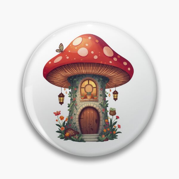 Item preview, Mushroom Cottage Sticker | Fantasy Forest Vinyl Decal designed and sold by Pandey14.