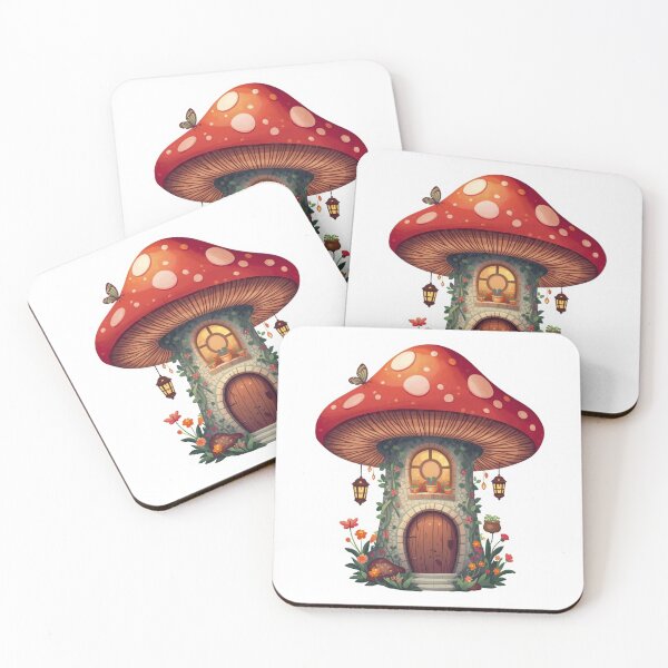 Item preview, Mushroom Cottage Sticker | Fantasy Forest Vinyl Decal designed and sold by Pandey14.