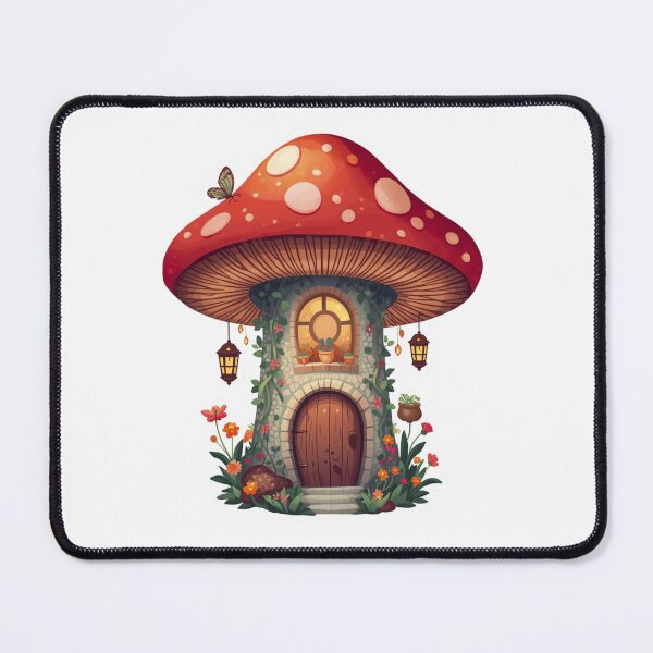 Item preview, Mushroom Cottage Sticker | Fantasy Forest Vinyl Decal designed and sold by Pandey14.