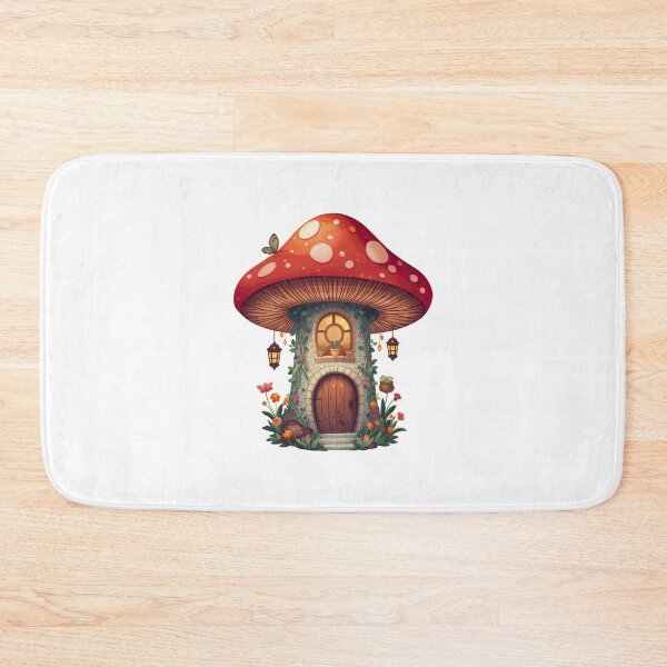 Item preview, Mushroom Cottage Sticker | Fantasy Forest Vinyl Decal designed and sold by Pandey14.