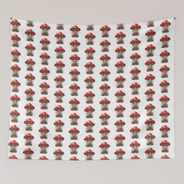 Item preview, Mushroom Cottage Sticker | Fantasy Forest Vinyl Decal designed and sold by Pandey14.