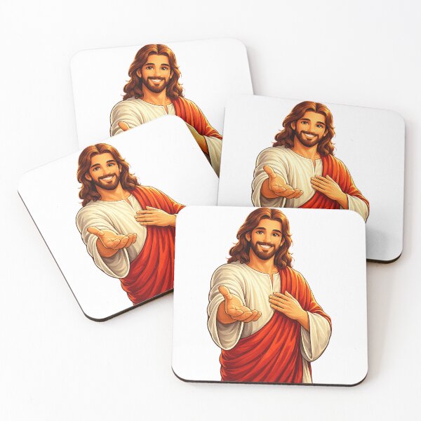 Item preview, Cartoon Jesus Illustration | Colourful Christian Art | Jesus Christ PNG Style Design | Faith Graphic for Print on Demand designed and sold by ruthstudio.
