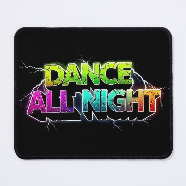 Item preview, Dance All Night Electric Retro Neon Typography designed and sold by DigitalArtx-com.