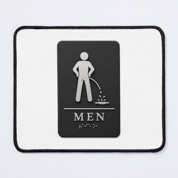 Item preview, MEN Bathroom Sign designed and sold by Creations by Dean.