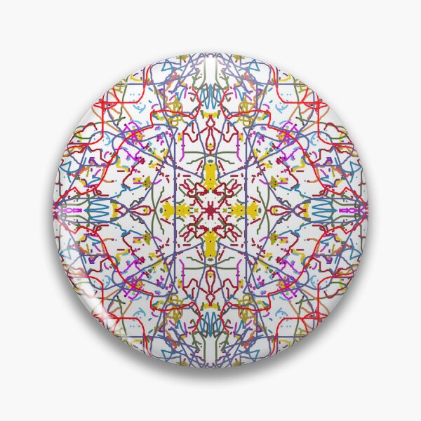 Artikelvorschau, Lebendiges psychedelisches Kaleidoskop-Mandala-Muster entworfen und verkauft von Raloel Art.