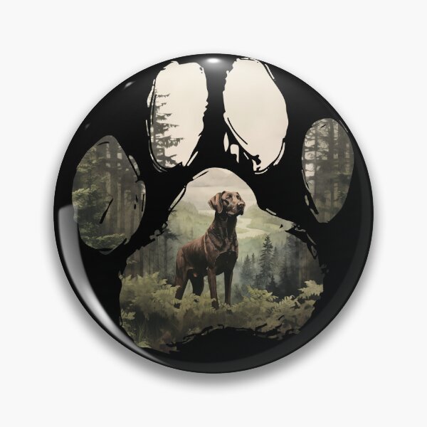 Item preview, Funny Chesapeake Bay Retriever Paw Foggy Mountain Tree Mom Dad Kids designed and sold by rafaeltto.