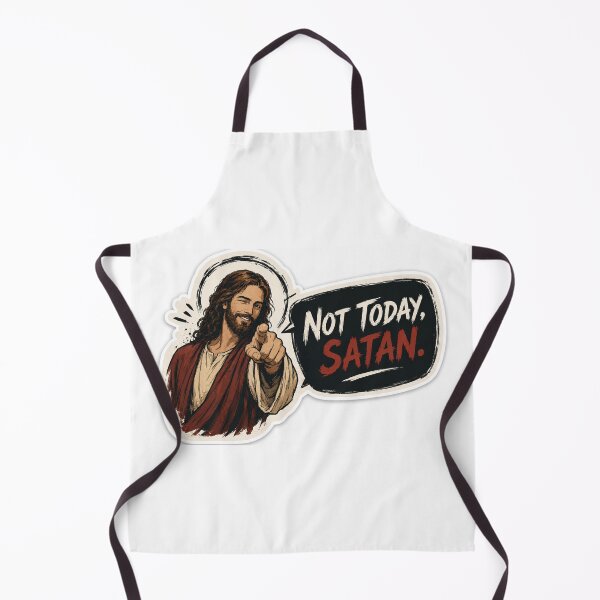 Item preview, jesus not today satan meme designed and sold by PatternFly.