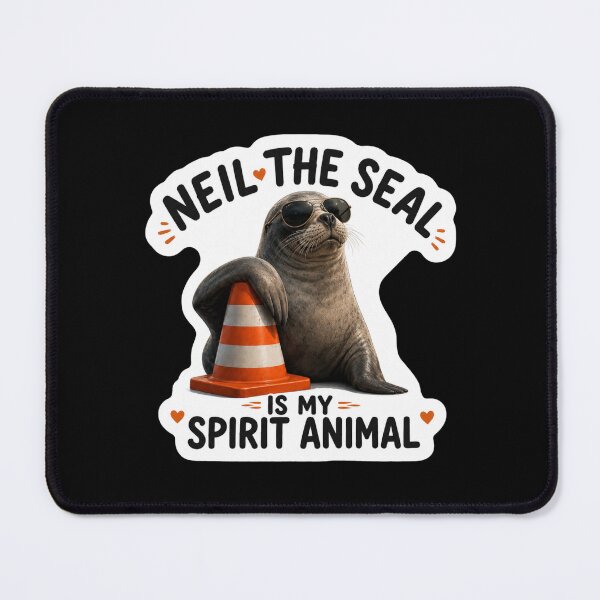 Item preview, Neil the Seal is My Spirit Animal designed and sold by SMARTKIT DESIGNAGENCY.