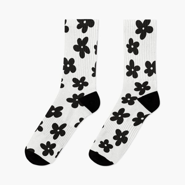 Item preview, Black and White Flower Pattern designed and sold by The Innocent Ghost Project.