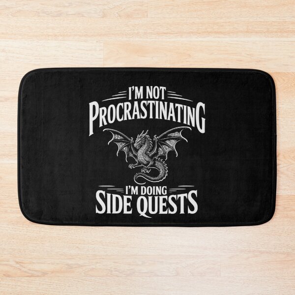 Item preview, Epic Gamer Fantasy Adventure Apparel I'm Not Procrastinating I'm Doing Side Quests Dragon designed and sold by Colorfulman.