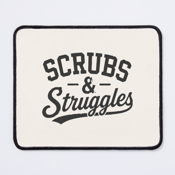 Item preview, Scrubs & Struggles — Funny Nurse Hat (Dark) designed and sold by KiwyStudio.