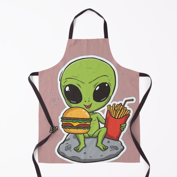 Item preview, Worth the Trip | Cute Alien Enjoying Earth Food designed and sold by SmokingAlien.