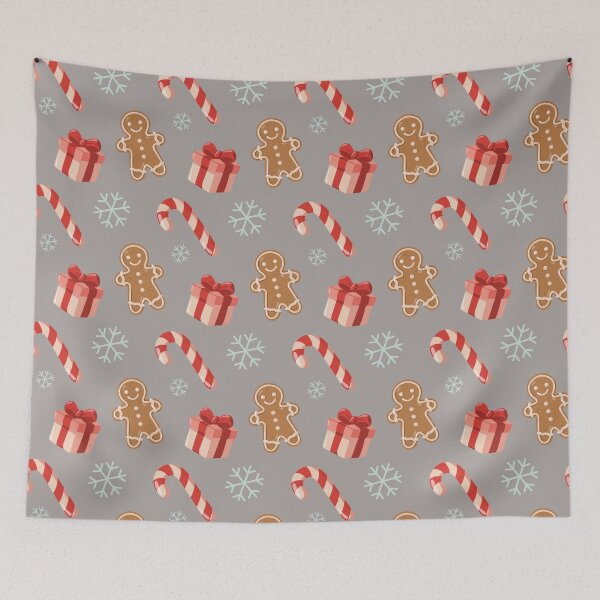 Item preview, Christmas Candy Cane and Gingerbread Pattern designed and sold by EvLip-Artist.