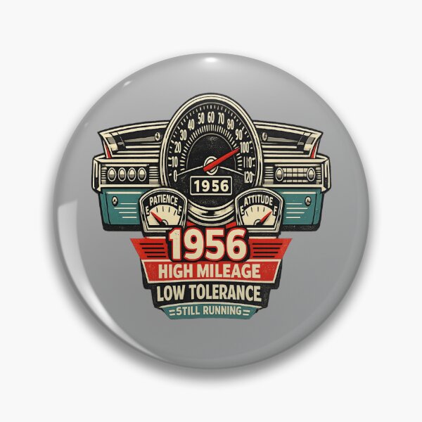 Item preview, 1956 High Mileage 70th Birthday Shirt for Classic Car Dad designed and sold by POD DYNASTY | Original Print On Demand T-Shirt Graphics.