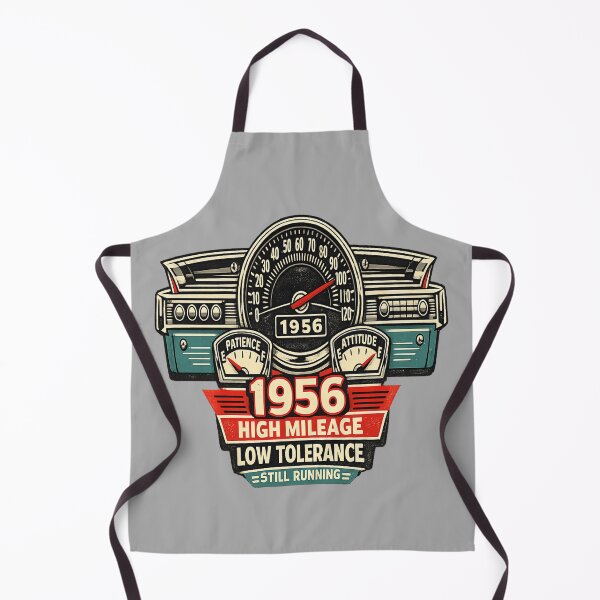 Item preview, 1956 High Mileage 70th Birthday Shirt for Classic Car Dad designed and sold by POD DYNASTY | Original Print On Demand T-Shirt Graphics.