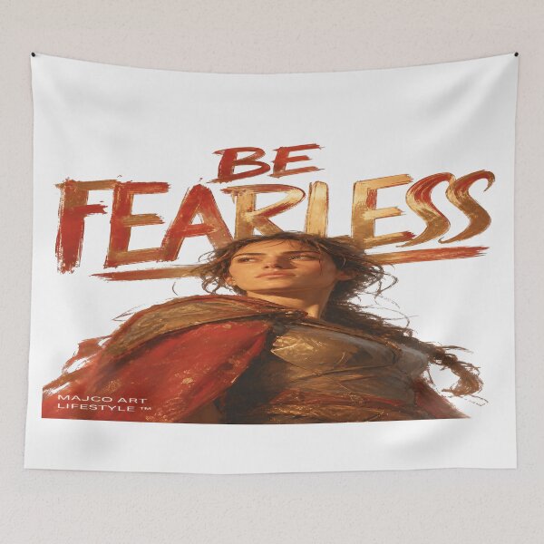 Item preview, Be Fearless – Motivational Quote | Courage Strength Inspiration designed and sold by MAJCO-ART.