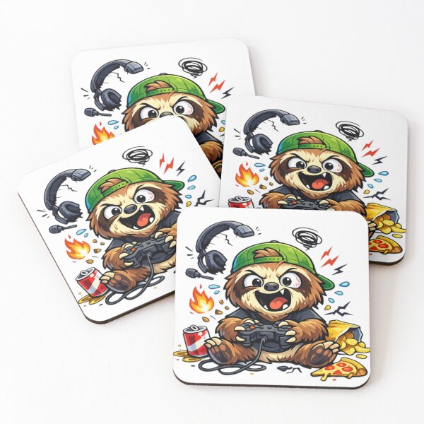 Item preview, Angry Gamer Sloth Rage Quit Funny Gaming designed and sold by IMOBILYARI VibeCore.