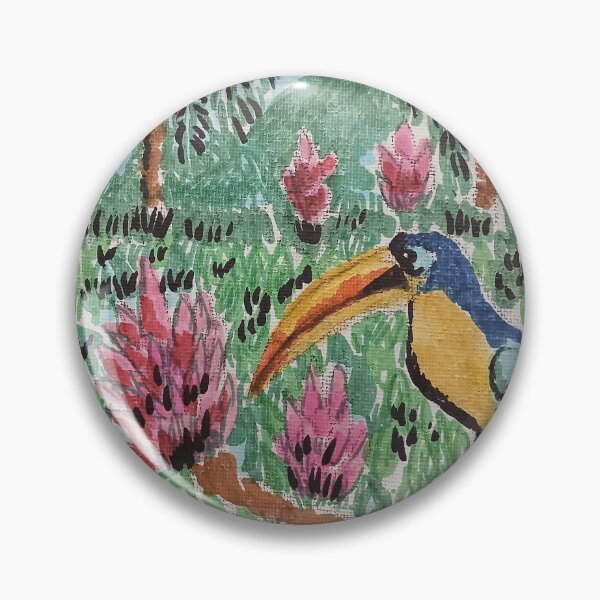 Item preview, Blue Tropical Bird in Paradise designed and sold by Aquamarineelle.