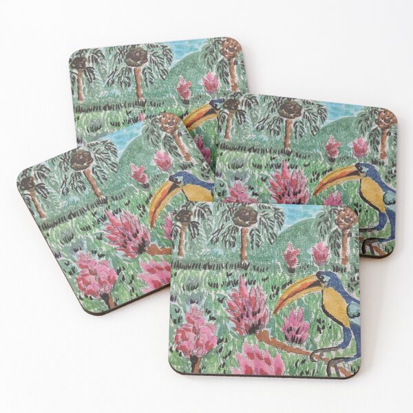 Item preview, Blue Tropical Bird in Paradise designed and sold by Aquamarineelle.