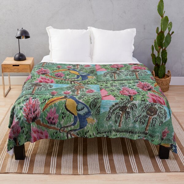 Item preview, Blue Tropical Bird in Paradise designed and sold by Aquamarineelle.