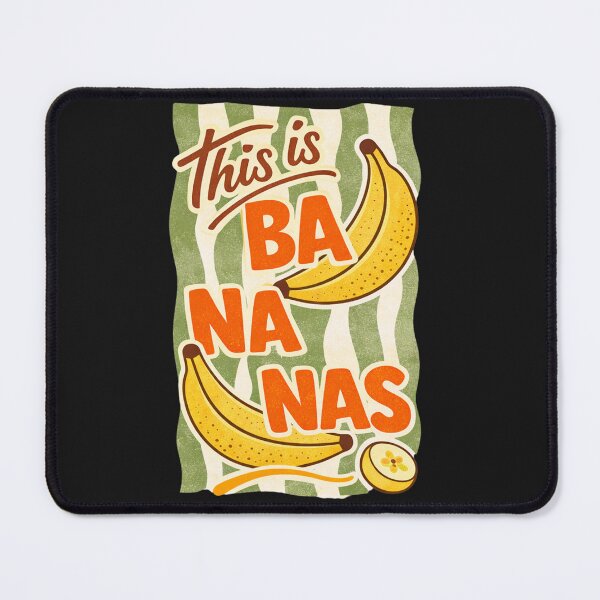 Item preview, This Is Ba-Nanas Funny Banana Pun Shirt – Cute Retro Fruit Graphic Tee designed and sold by Golden Blaze Studio.