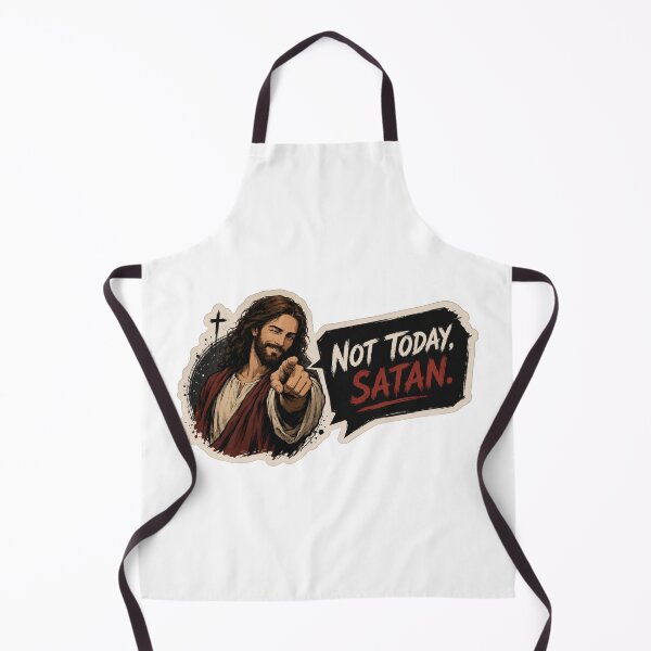 Item preview, jesus not today satan meme designed and sold by PatternFly.
