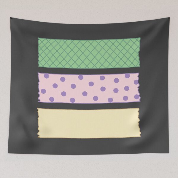 Item preview, Cute Pastel Washi Tape Set Grid Polka Dot Plain designed and sold by ubborn.
