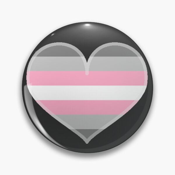 Item preview, Demigirl Pride Heart [Dark Edition] designed and sold by Roxzania.